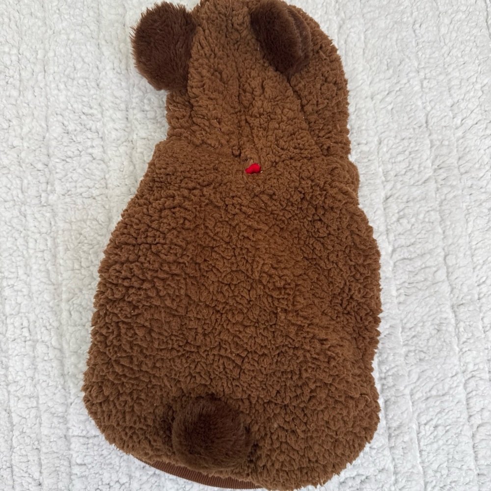 Top Paw Red Bear Sherpa Hoodie